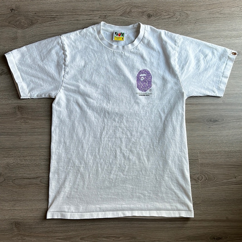Bape City New York Ape Head Tee White Size Medium (Runs Small)